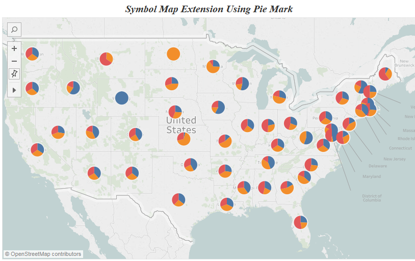 Tableau Pie Chart On Map Tableau Charts : Symbol & Filled Maps – Data Vizzes